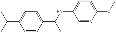 6-methoxy-N-{1-[4-(propan-2-yl)phenyl]ethyl}pyridin-3-amine Struktur