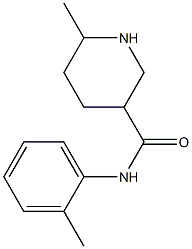 6-methyl-N-(2-methylphenyl)piperidine-3-carboxamide Structure