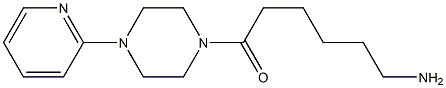 6-oxo-6-(4-pyridin-2-ylpiperazin-1-yl)hexan-1-amine 化学構造式