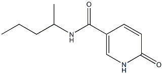 6-oxo-N-(pentan-2-yl)-1,6-dihydropyridine-3-carboxamide,,结构式