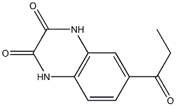 6-propanoyl-1,2,3,4-tetrahydroquinoxaline-2,3-dione 结构式
