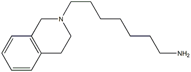 7-(1,2,3,4-tetrahydroisoquinolin-2-yl)heptan-1-amine,,结构式
