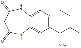 7-(1-amino-2-methylbutyl)-2,3,4,5-tetrahydro-1H-1,5-benzodiazepine-2,4-dione Structure