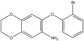 7-(2-bromophenoxy)-2,3-dihydro-1,4-benzodioxin-6-amine Structure