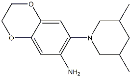  7-(3,5-dimethylpiperidin-1-yl)-2,3-dihydro-1,4-benzodioxin-6-amine