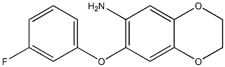 7-(3-fluorophenoxy)-2,3-dihydro-1,4-benzodioxin-6-amine,,结构式