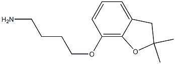 7-(4-aminobutoxy)-2,2-dimethyl-2,3-dihydro-1-benzofuran,,结构式