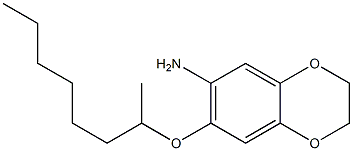 7-(octan-2-yloxy)-2,3-dihydro-1,4-benzodioxin-6-amine Structure