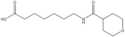 7-(oxan-4-ylformamido)heptanoic acid 化学構造式
