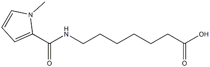 7-[(1-methyl-1H-pyrrol-2-yl)formamido]heptanoic acid,,结构式