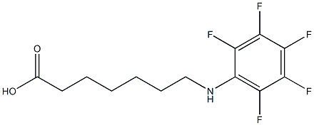 7-[(2,3,4,5,6-pentafluorophenyl)amino]heptanoic acid Structure