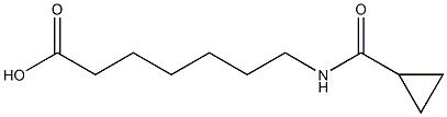 7-[(cyclopropylcarbonyl)amino]heptanoic acid,,结构式