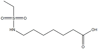 7-[(ethylsulfonyl)amino]heptanoic acid Struktur