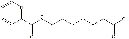 7-[(pyridin-2-ylcarbonyl)amino]heptanoic acid 结构式