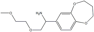 7-[1-amino-2-(2-methoxyethoxy)ethyl]-3,4-dihydro-2H-1,5-benzodioxepine Structure