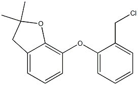 7-[2-(chloromethyl)phenoxy]-2,2-dimethyl-2,3-dihydro-1-benzofuran Structure