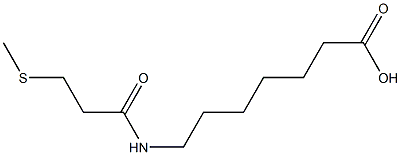 7-[3-(methylsulfanyl)propanamido]heptanoic acid,,结构式