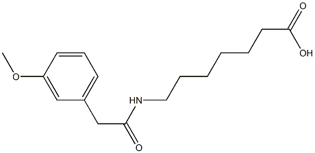  7-{[(3-methoxyphenyl)acetyl]amino}heptanoic acid