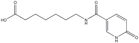 7-{[(6-oxo-1,6-dihydropyridin-3-yl)carbonyl]amino}heptanoic acid Structure