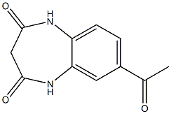 7-acetyl-2,3,4,5-tetrahydro-1H-1,5-benzodiazepine-2,4-dione Struktur