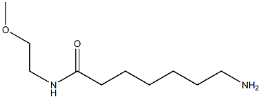 7-amino-N-(2-methoxyethyl)heptanamide,,结构式