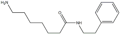 7-amino-N-(2-phenylethyl)heptanamide 结构式