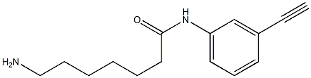 7-amino-N-(3-ethynylphenyl)heptanamide Structure