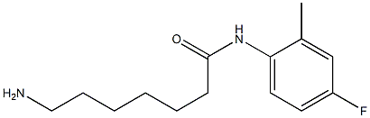 7-amino-N-(4-fluoro-2-methylphenyl)heptanamide Structure