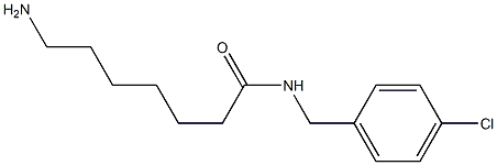 7-amino-N-[(4-chlorophenyl)methyl]heptanamide Structure