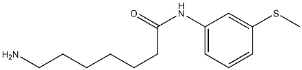 7-amino-N-[3-(methylthio)phenyl]heptanamide Structure