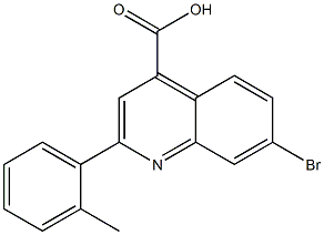 7-bromo-2-(2-methylphenyl)quinoline-4-carboxylic acid Structure