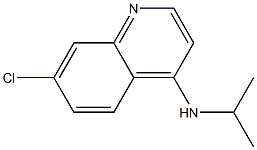 7-chloro-N-(propan-2-yl)quinolin-4-amine,,结构式