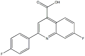 7-fluoro-2-(4-fluorophenyl)quinoline-4-carboxylic acid Structure