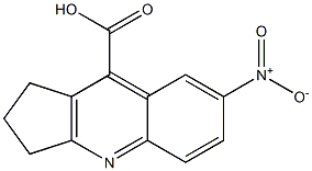 7-nitro-2,3-dihydro-1H-cyclopenta[b]quinoline-9-carboxylic acid,,结构式