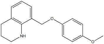 8-(4-methoxyphenoxymethyl)-1,2,3,4-tetrahydroquinoline Structure