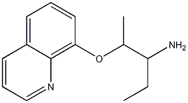 8-[(3-aminopentan-2-yl)oxy]quinoline Struktur