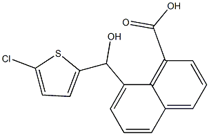 8-[(5-chlorothiophen-2-yl)(hydroxy)methyl]naphthalene-1-carboxylic acid