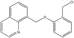 8-[2-(chloromethyl)phenoxymethyl]quinoline Structure