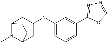 8-methyl-N-[3-(1,3,4-oxadiazol-2-yl)phenyl]-8-azabicyclo[3.2.1]octan-3-amine