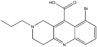 9-bromo-2-propyl-1,2,3,4-tetrahydrobenzo[b]-1,6-naphthyridine-10-carboxylic acid Structure