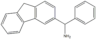 9H-fluoren-3-yl(phenyl)methanamine 化学構造式