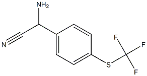 amino{4-[(trifluoromethyl)thio]phenyl}acetonitrile Structure