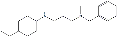 benzyl({3-[(4-ethylcyclohexyl)amino]propyl})methylamine Structure