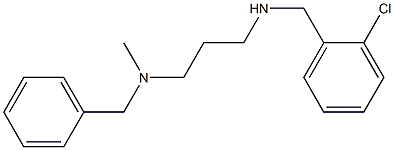 benzyl(3-{[(2-chlorophenyl)methyl]amino}propyl)methylamine,,结构式