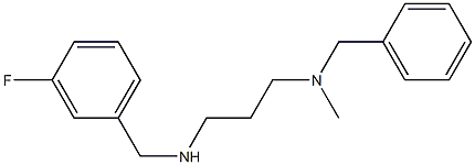 benzyl(3-{[(3-fluorophenyl)methyl]amino}propyl)methylamine Struktur