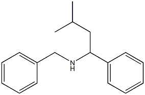 benzyl(3-methyl-1-phenylbutyl)amine 化学構造式
