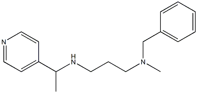 benzyl(methyl)(3-{[1-(pyridin-4-yl)ethyl]amino}propyl)amine Struktur