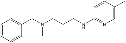 benzyl(methyl){3-[(5-methylpyridin-2-yl)amino]propyl}amine,,结构式