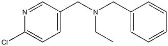benzyl[(6-chloropyridin-3-yl)methyl]ethylamine 化学構造式