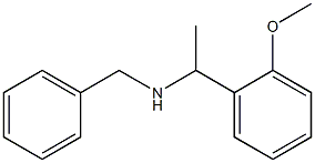 benzyl[1-(2-methoxyphenyl)ethyl]amine,,结构式